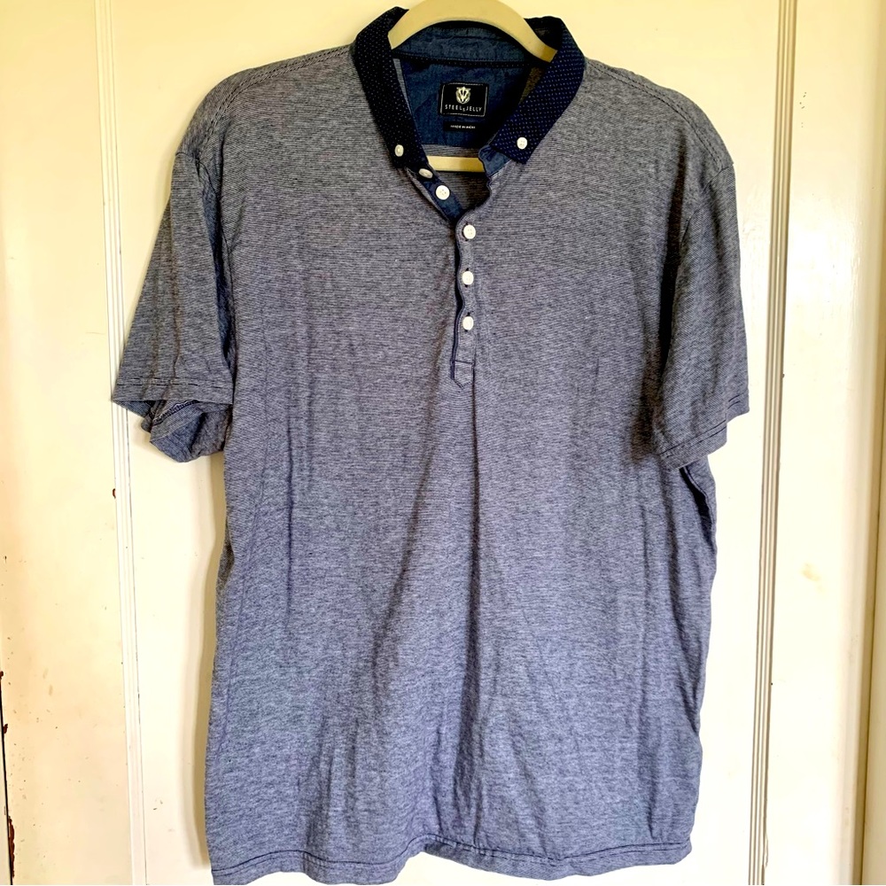 🌈6/$10 Steel & Jelly Polo Top